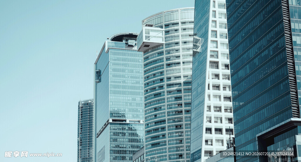 现代都市摩天大楼景观