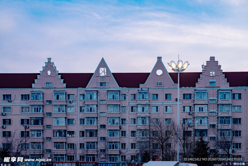 欧式风格多层居民住宅楼