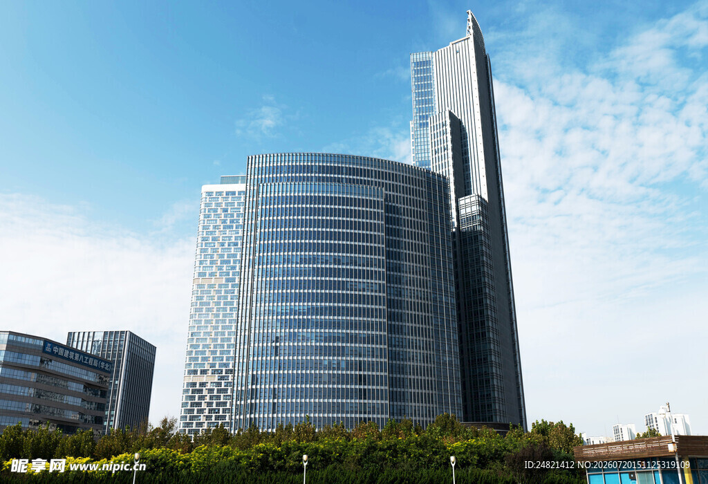 现代都市摩天大楼景观