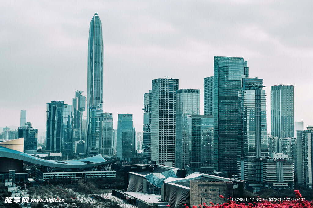 深圳繁华都市天际线