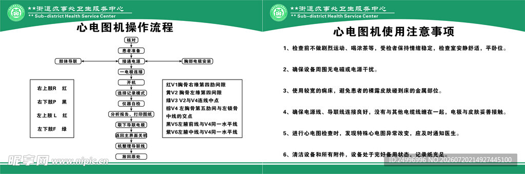 心电图机操作流程及说明