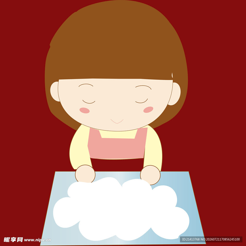 女孩专注搓洗衣物