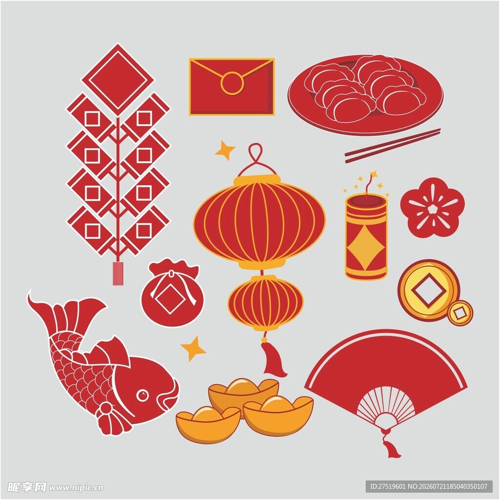 国风矢量图案