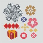 矢量国风纹样