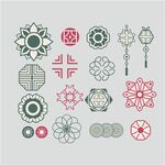 矢量国风图案