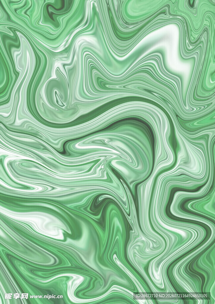 绿色流体艺术纹理图案