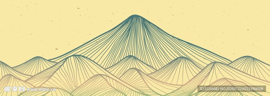 线条山