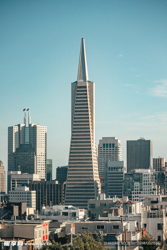 旧金山城市天际线景观