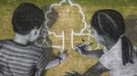 儿童户外共同创作