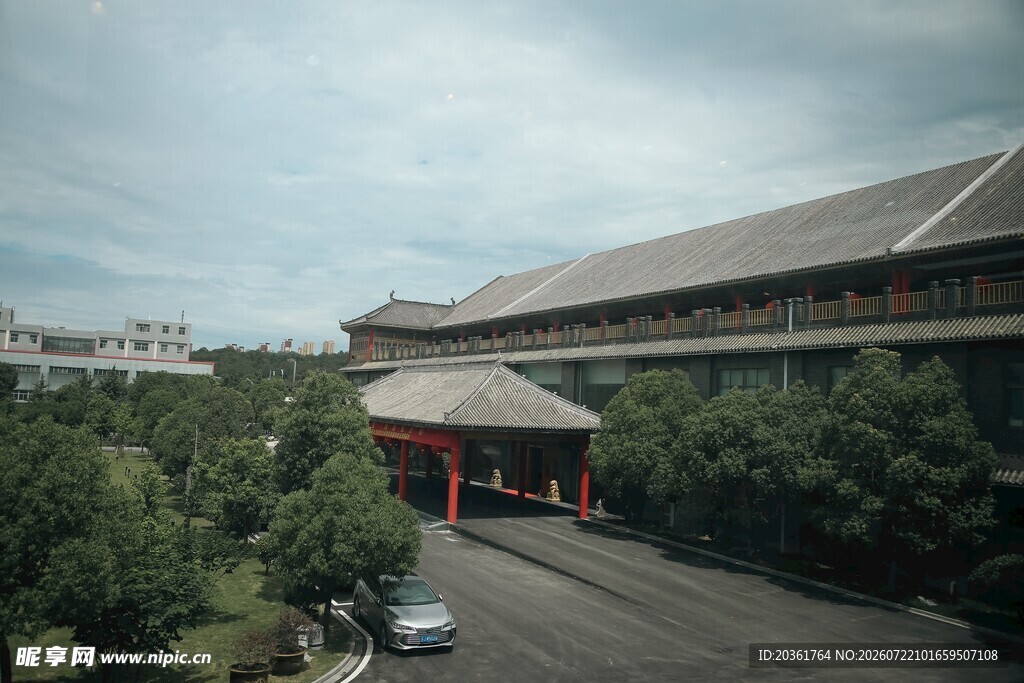中式建筑庭院景观