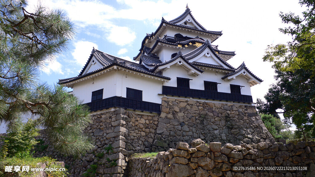 日本传统城堡建筑景观