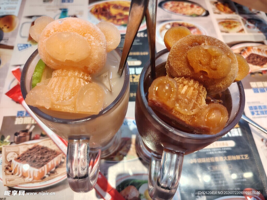 小熊冻柠茶