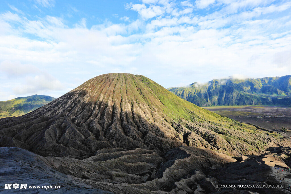 壮丽火山景观