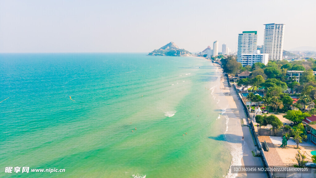 美丽海滨城市风光