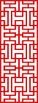 中式红底几何花纹图案