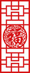 中式福字窗棂图案设计