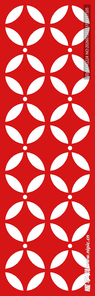 红色几何图案重复纹理