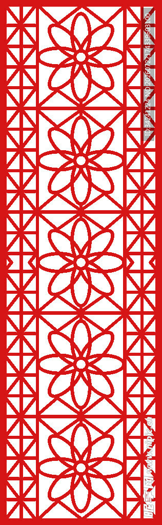 红色几何图案纹理背景