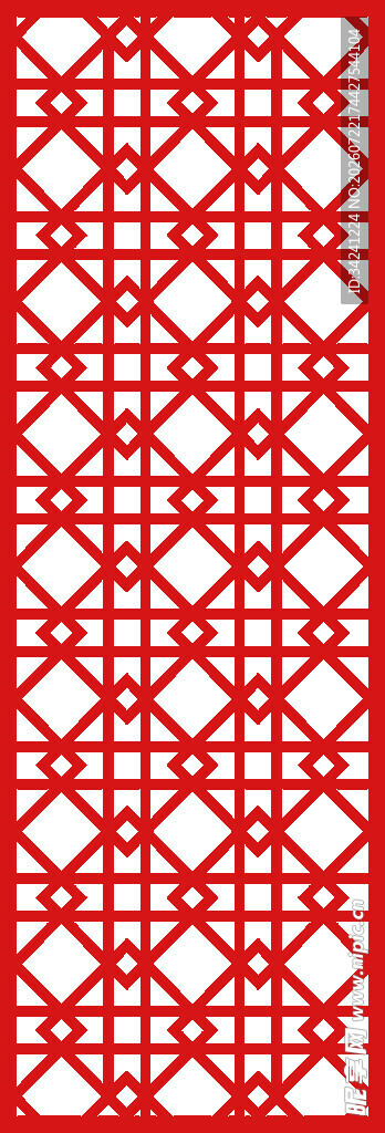 红色几何图案中式纹理
