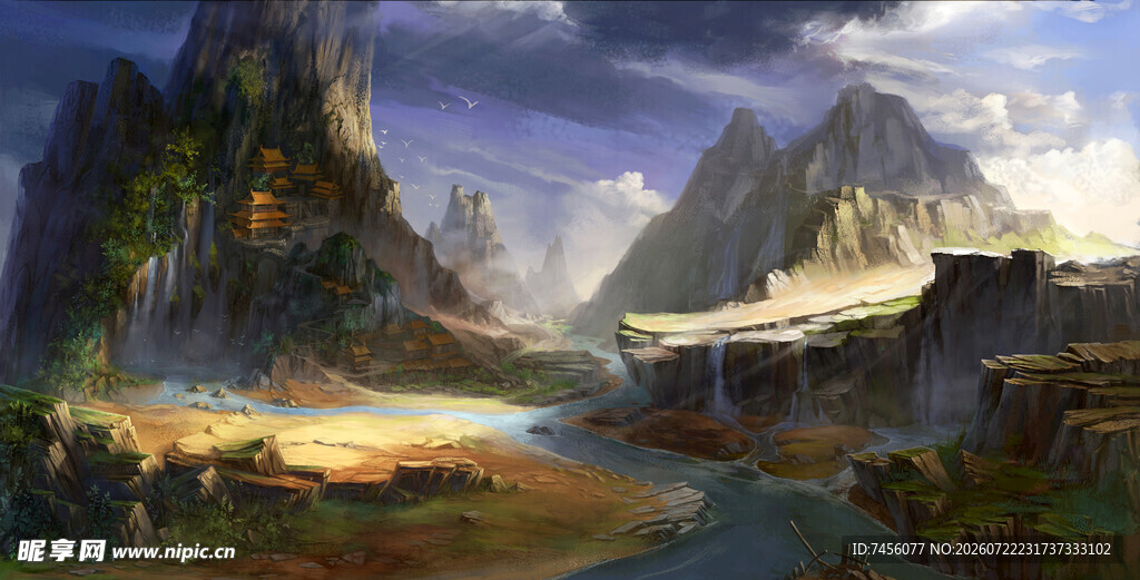 奇幻山水间的壮丽景观