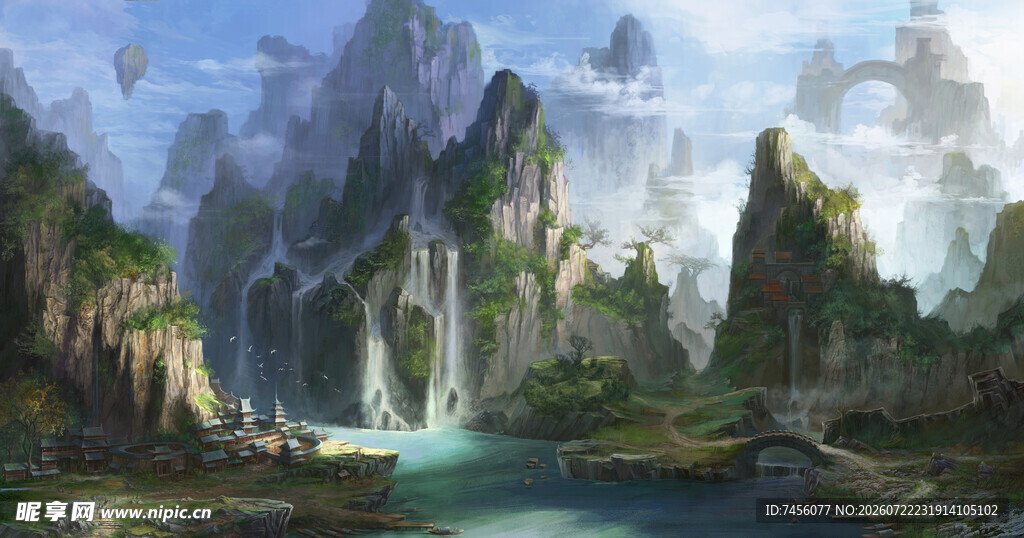 奇幻山水间的壮丽景观