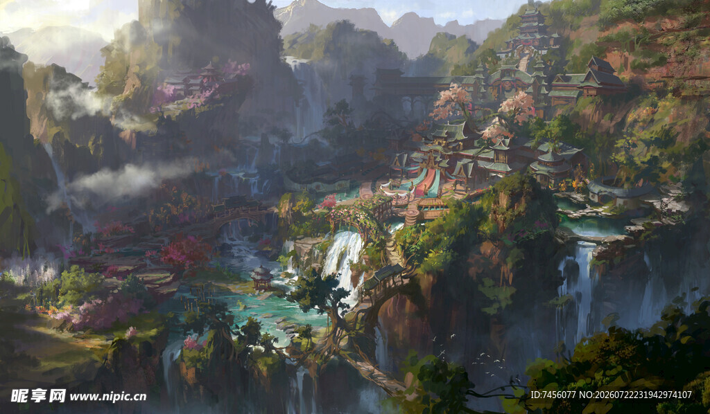 奇幻山水间的壮丽美景