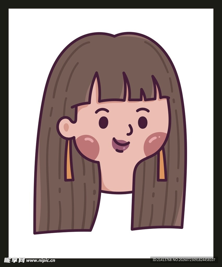 可爱卡通女孩头像