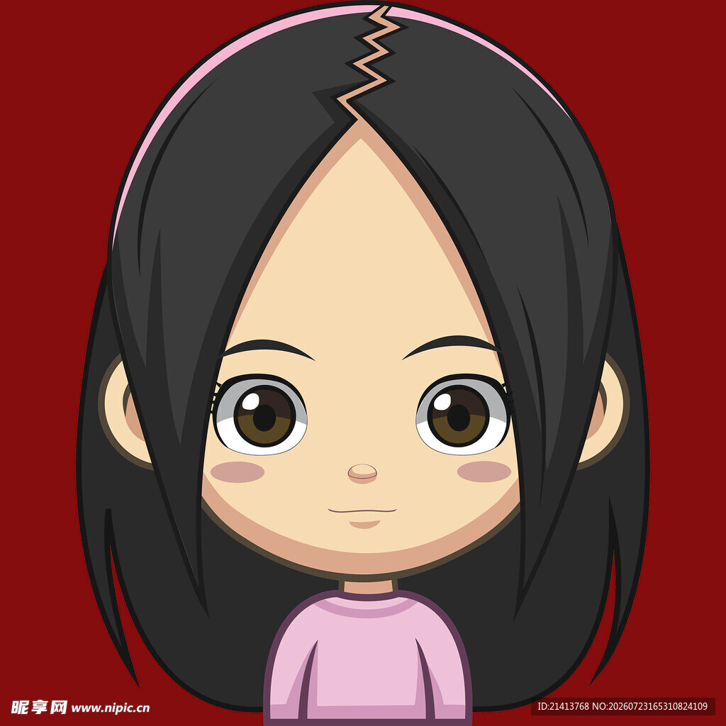 可爱卡通女孩头像