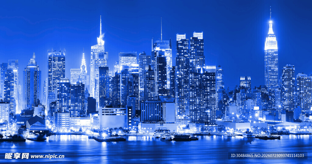 繁华都市夜景