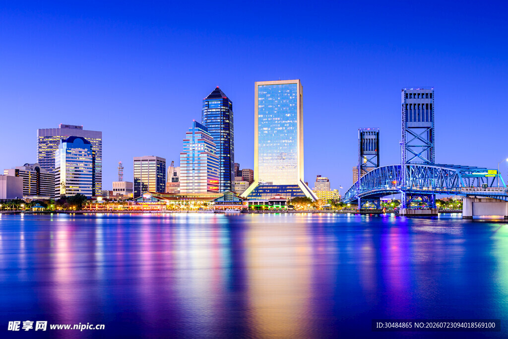 城市璀璨夜景