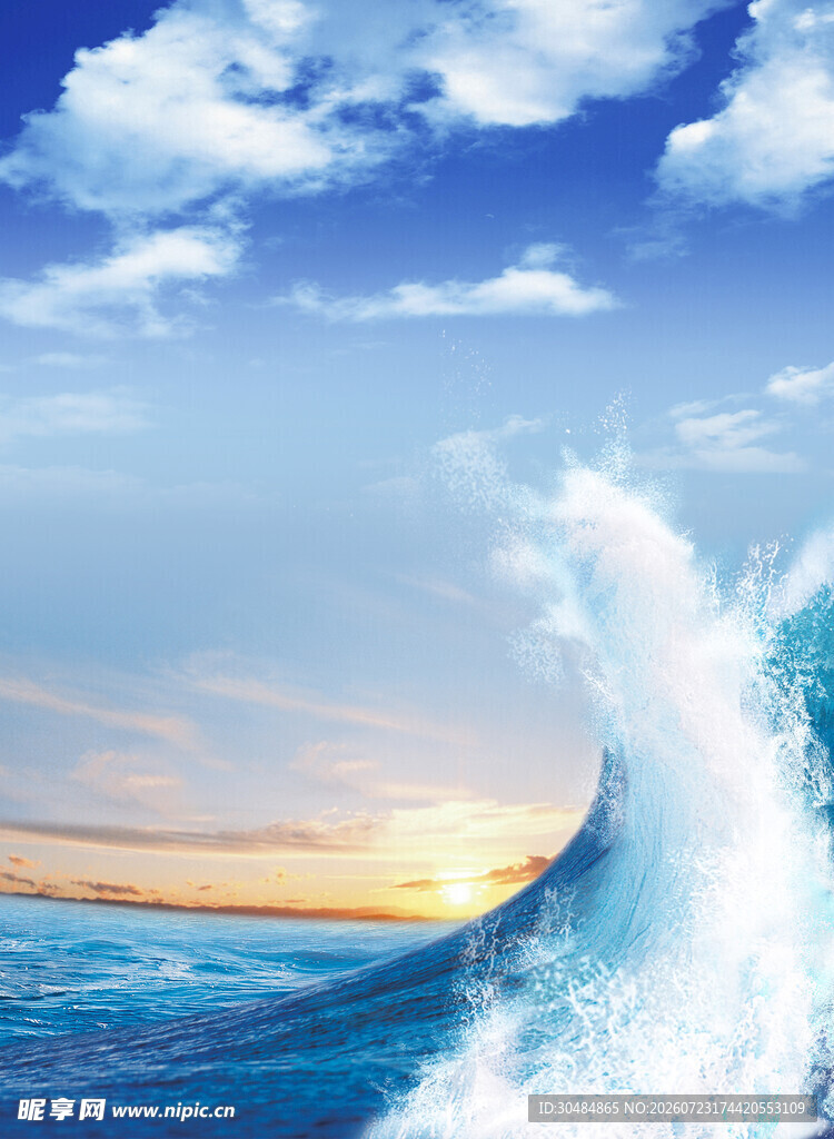 壮观海浪