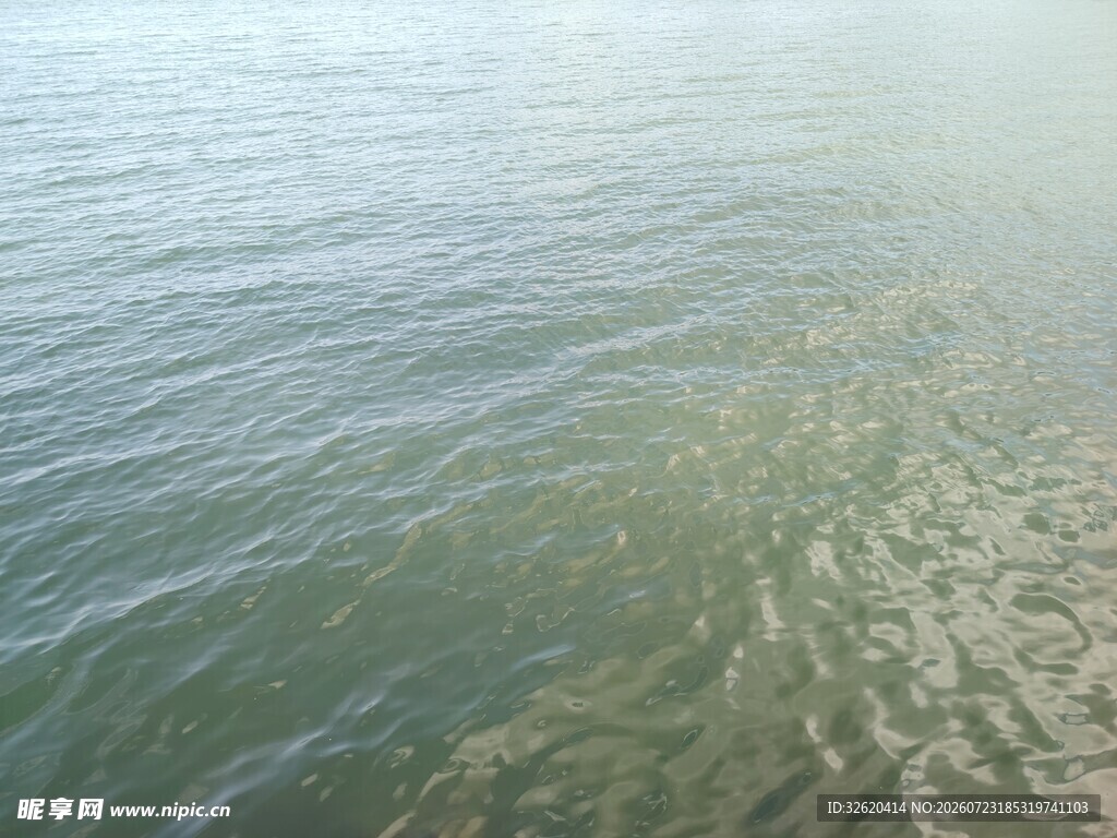 波光粼粼的海面