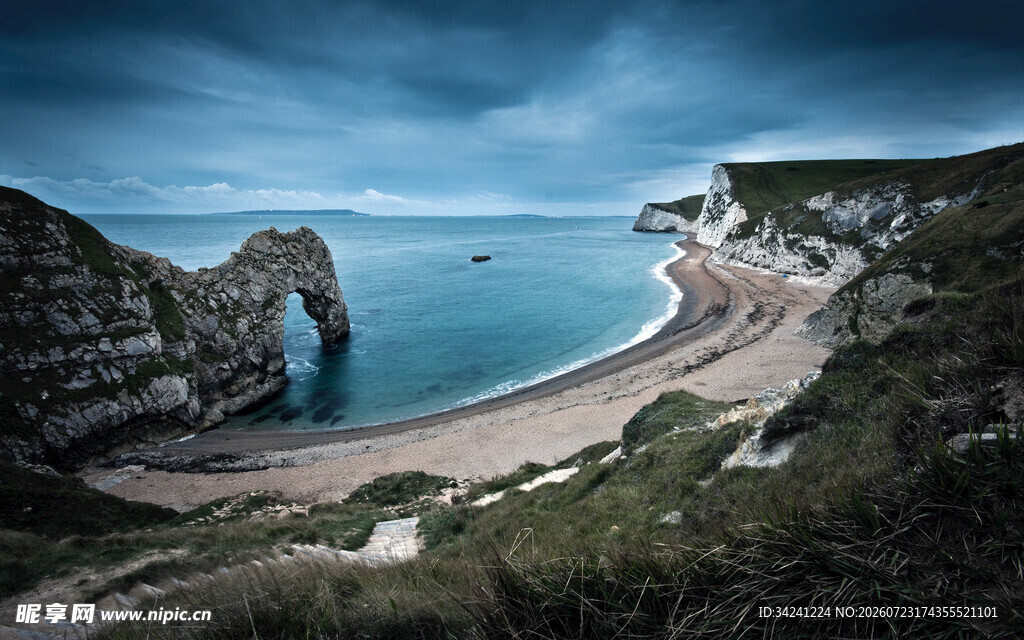 英国杜德尔门海岸美景