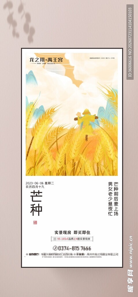 芒种节气海报