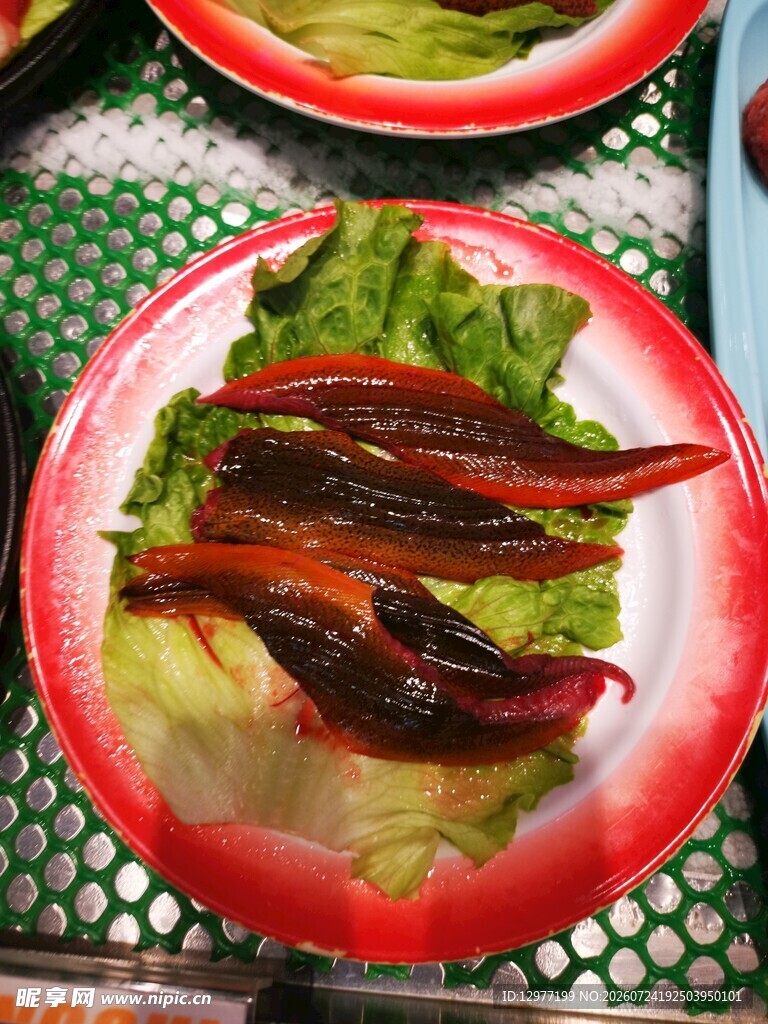 盘中美味黄鳝肉片