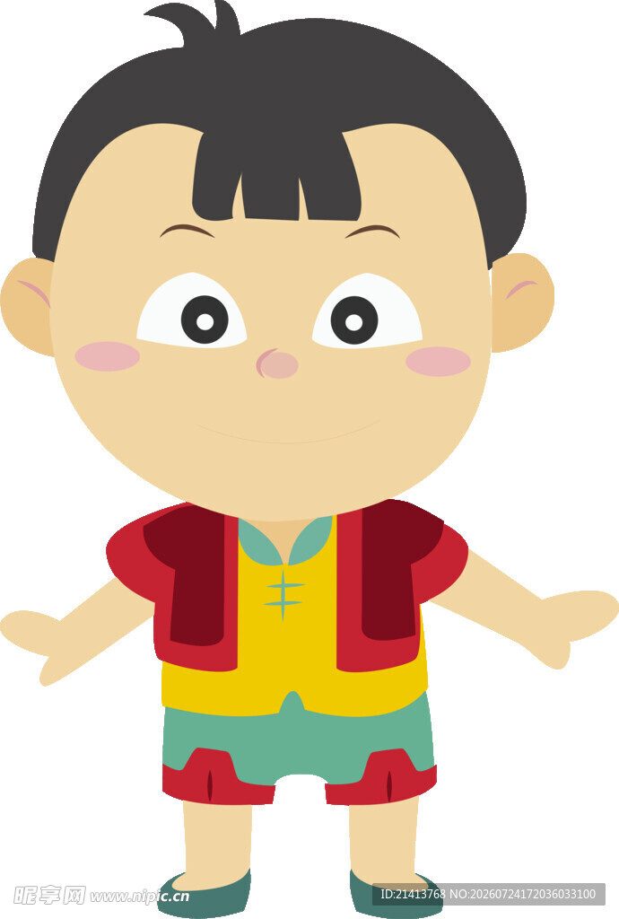 可爱卡通小男孩形象