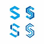 S字母标志模板