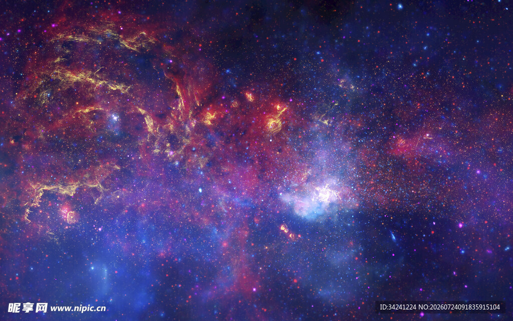 梦幻绚丽的宇宙星云景观