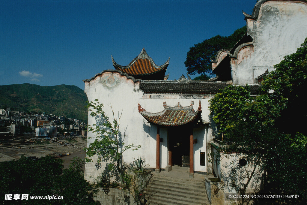 古雅中式建筑风景