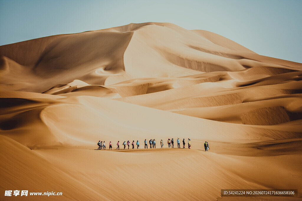 沙漠风光壮丽沙丘景观