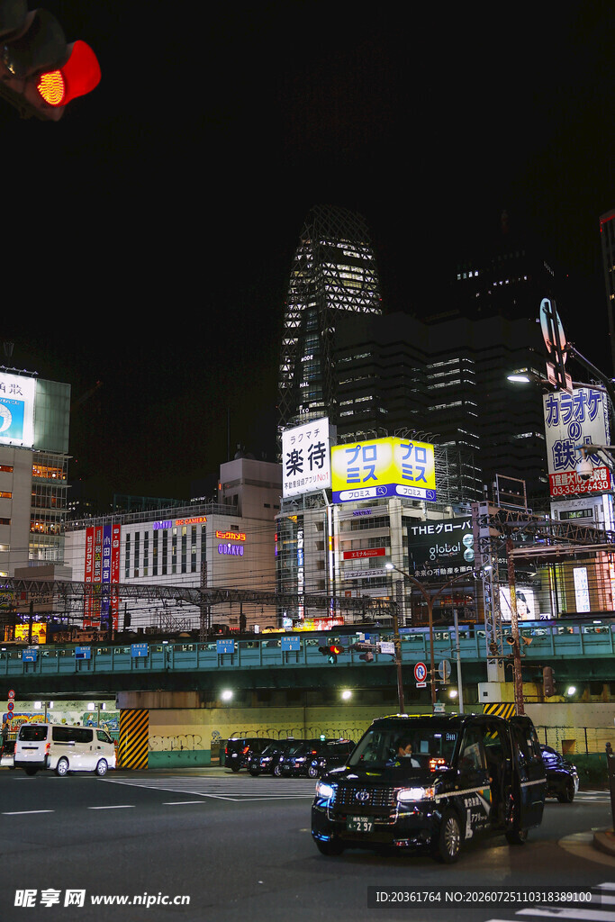 都市夜晚繁华街景