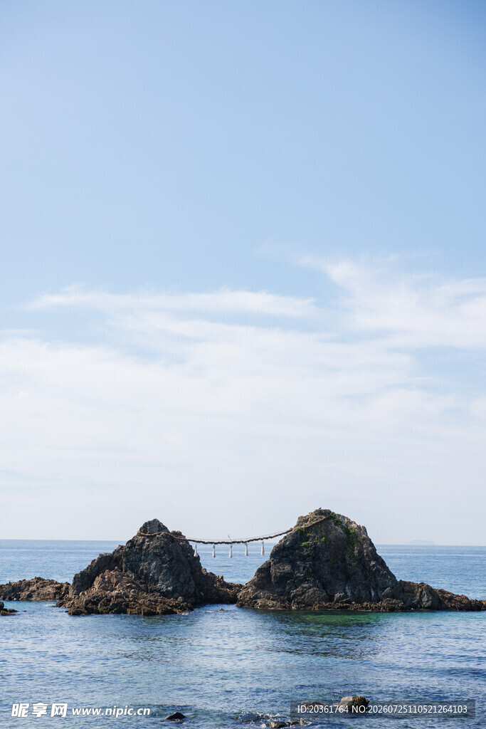 蓝天碧海景致