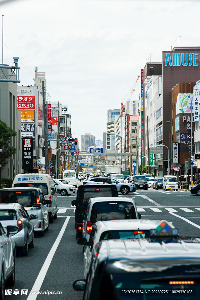 城市道路拥堵景象