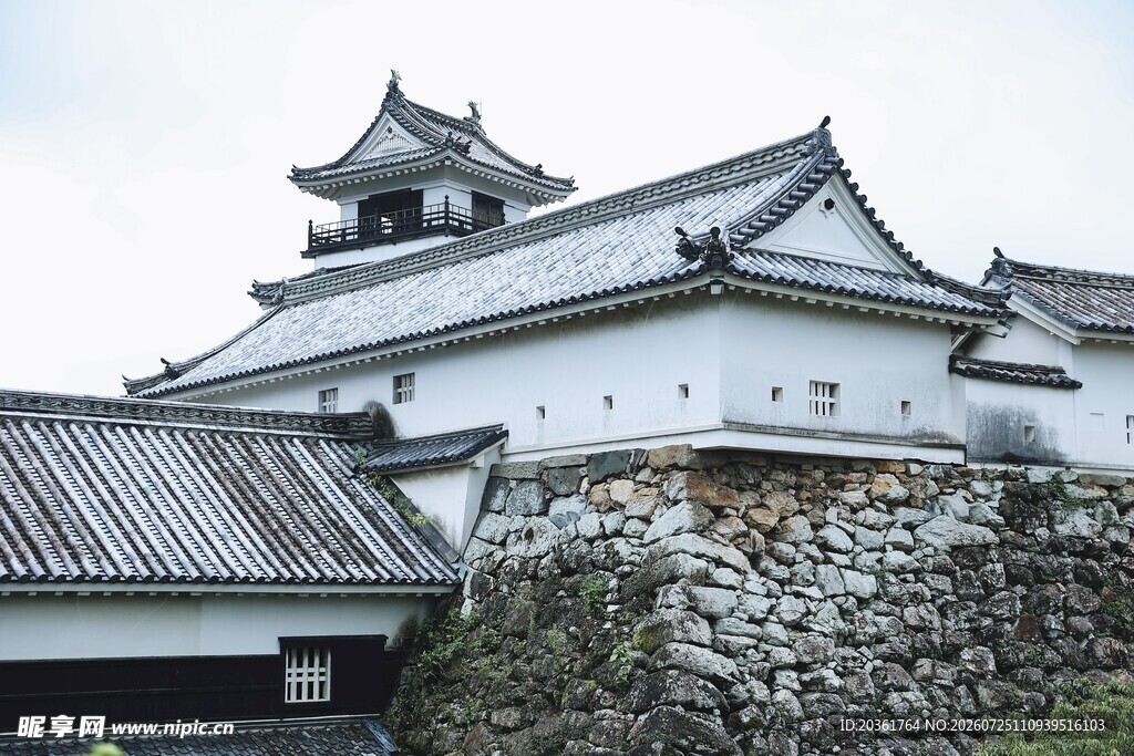 日本传统城堡建筑景观