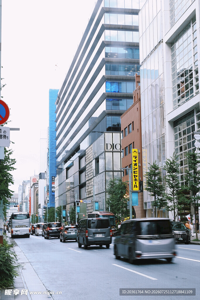繁华都市街道景象