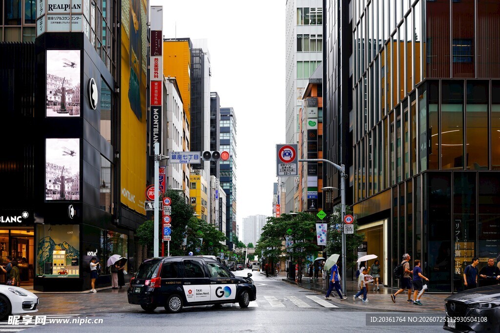 繁华都市街道景象