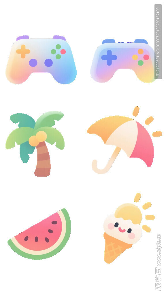 夏日游戏与清凉元素集合
