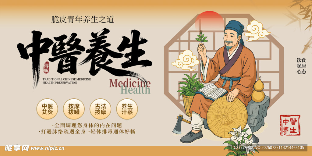 中医养生展板