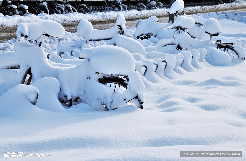 雪覆自行车