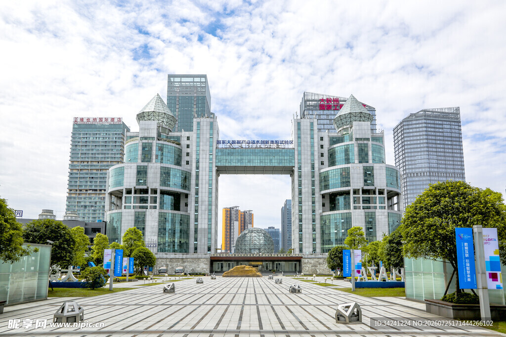 现代都市标志性建筑景观